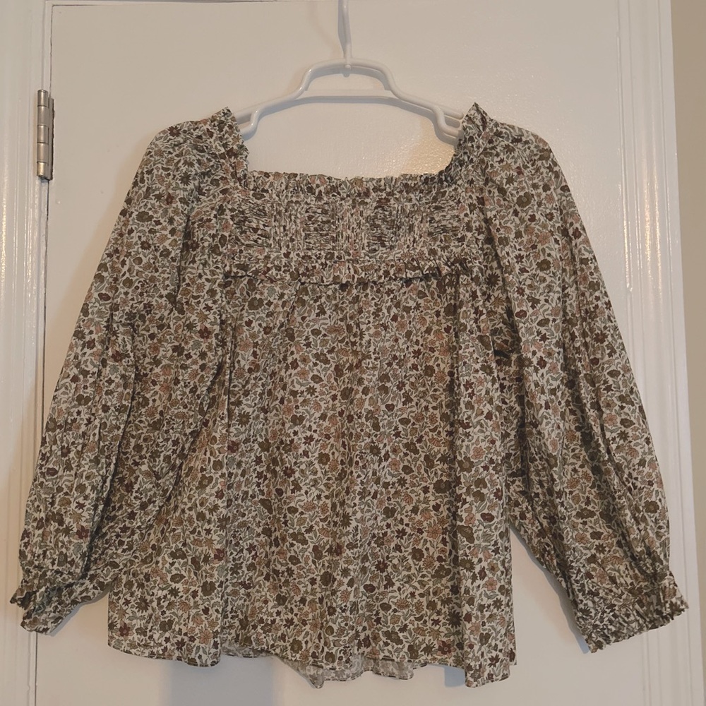 Doen Rare Liberty Fabric Top, Like New, XS
